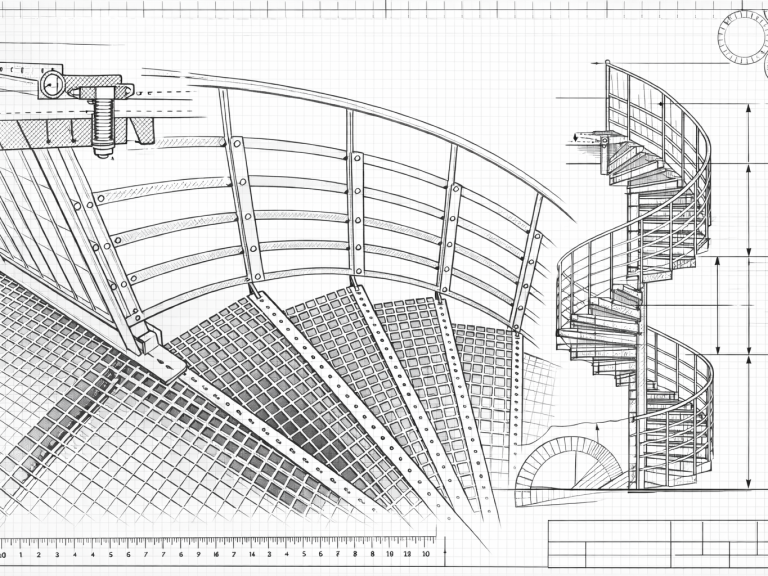 Planung und Konstruktion Fluchtspindeltreppe Planung und Konstruktion Fluchtspindeltreppe